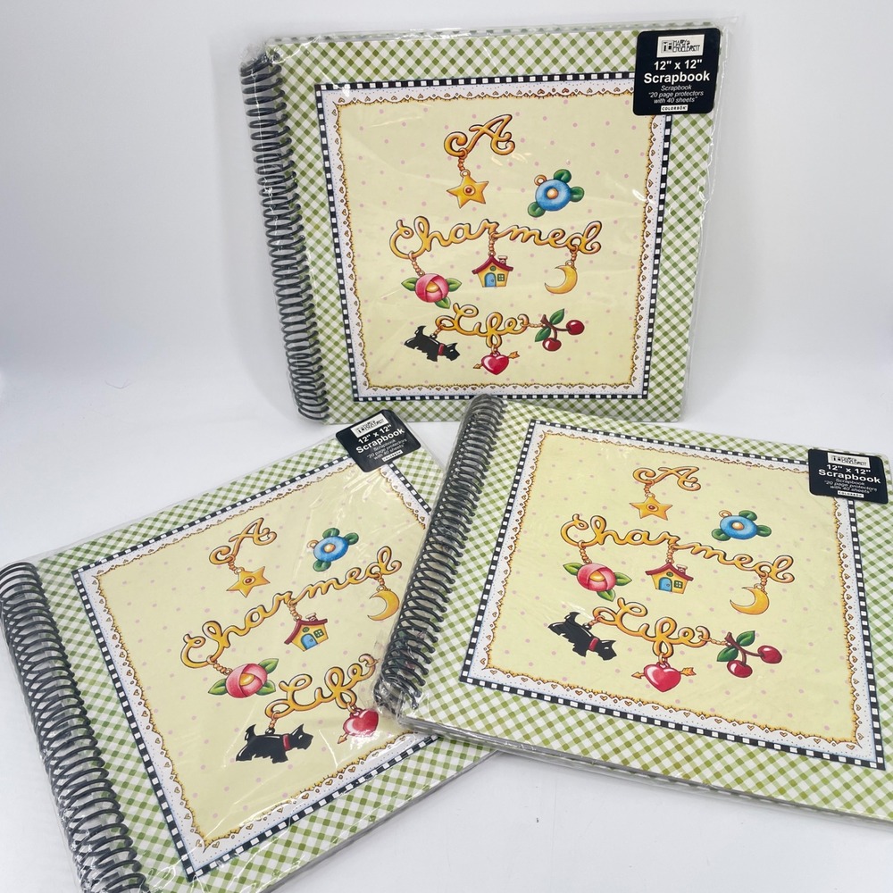 3 Mary Engelbreit Charmed Life 12x12 Scrapbook Albums New Sealed Colorbok 27835
